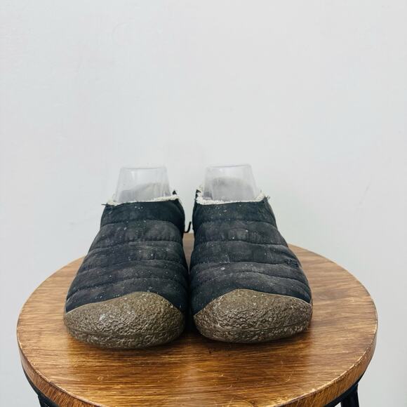 Keen Howser II Black Fur Lined Textile Slipper Women’s Size 7.5 - Picture 2 of 11